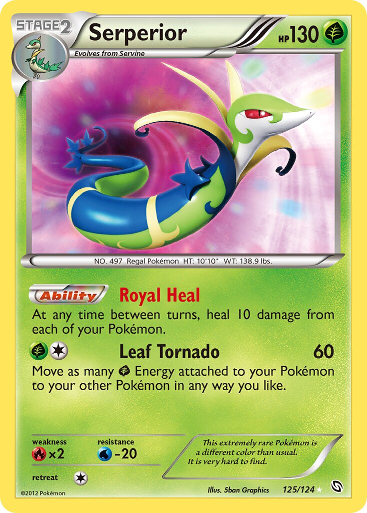 Serperior 125/128 — Dragons Exalted (English Pokémon TCG card)