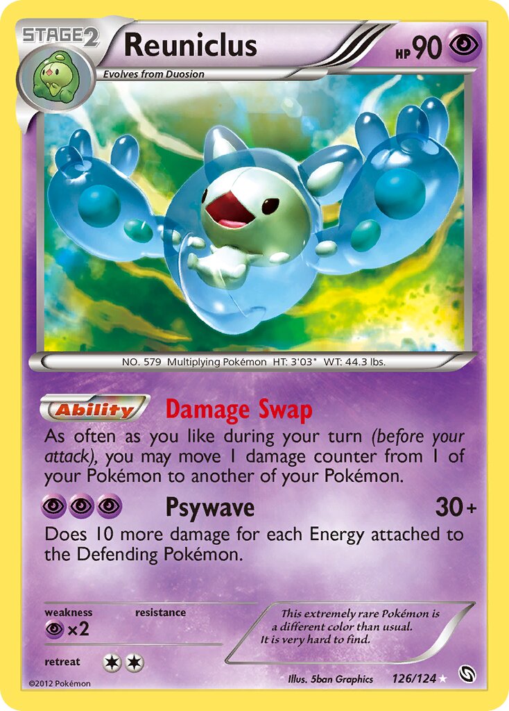 Reuniclus 126/128 — Dragons Exalted (English Pokémon TCG card)