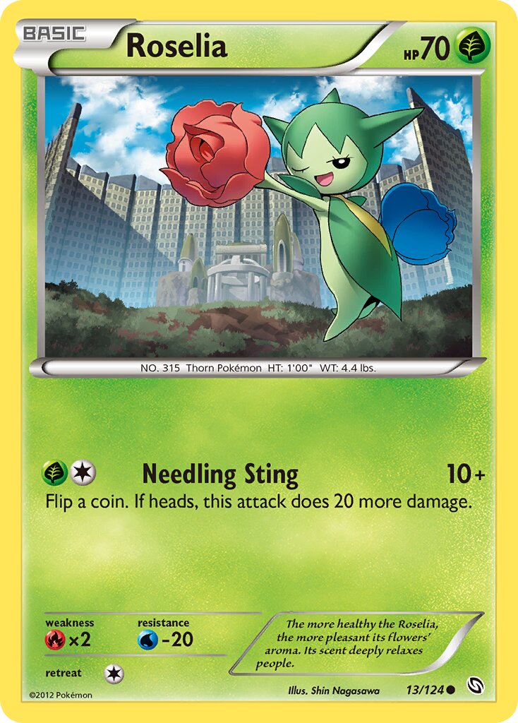 Roselia 013/128 — Dragons Exalted (English Pokémon TCG card)