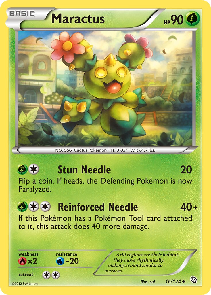Maractus 016/128 — Dragons Exalted (English Pokémon TCG card)