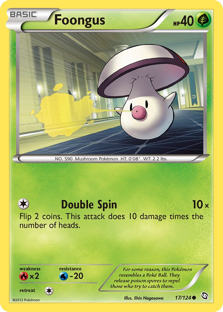 Foongus 017/128 — Dragons Exalted (English Pokémon TCG card)