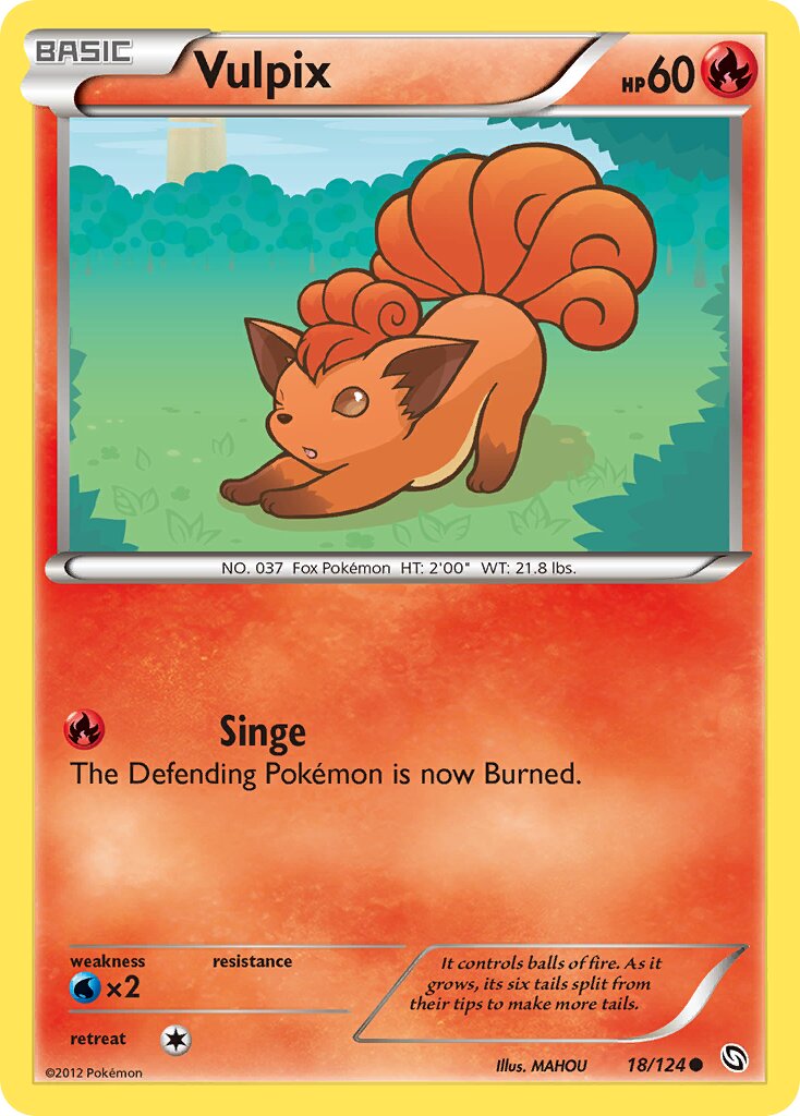 Vulpix 018/128 — Dragons Exalted (English Pokémon TCG card)