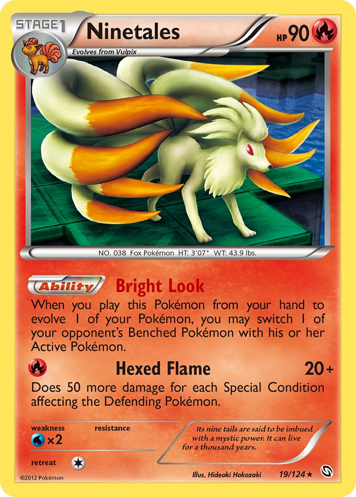 Ninetales 019/128 — Dragons Exalted (English Pokémon TCG card)
