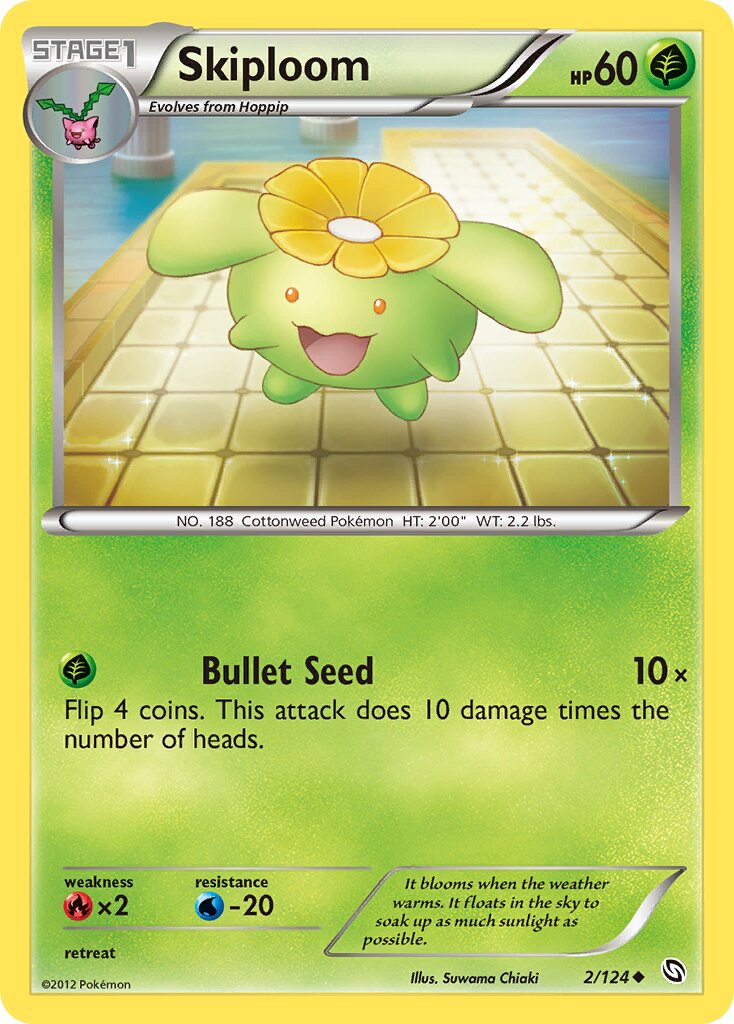 Skiploom 002/128 — Dragons Exalted (English Pokémon TCG card)