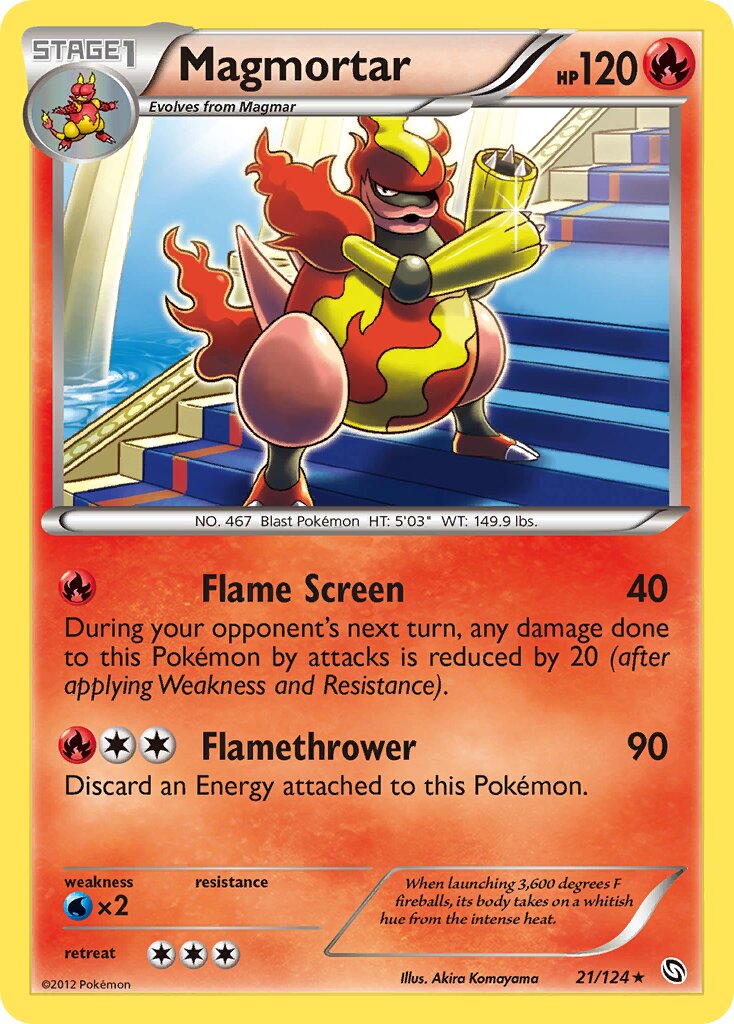 Magmortar 021/128 — Dragons Exalted (English Pokémon TCG card)