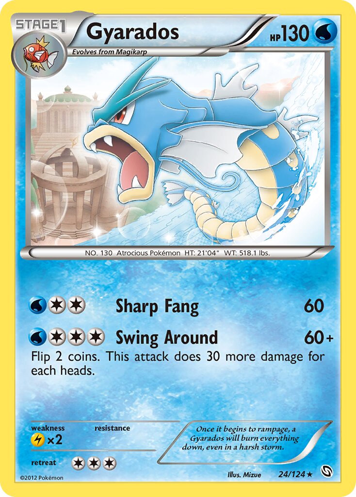 Gyarados 024/128 — Dragons Exalted (English Pokémon TCG card)