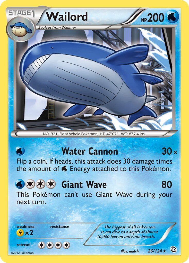 Wailord 026/128 — Dragons Exalted (English Pokémon TCG card)