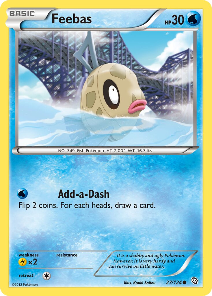 Feebas 027/128 — Dragons Exalted (English Pokémon TCG card)