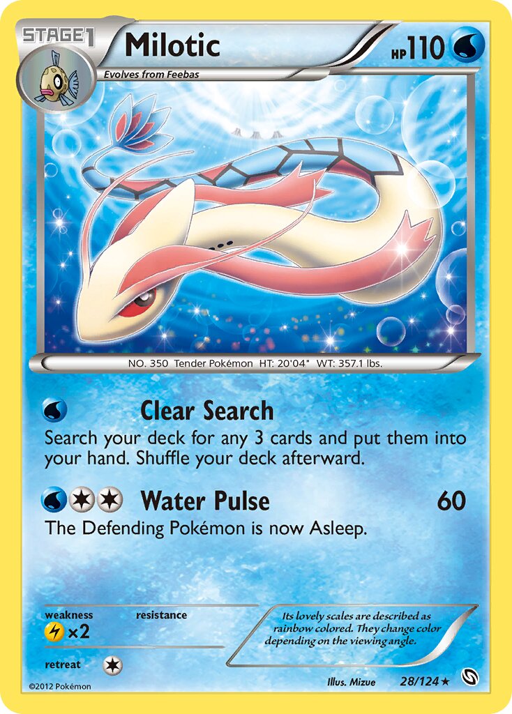Milotic 028/128 — Dragons Exalted (English Pokémon TCG card)