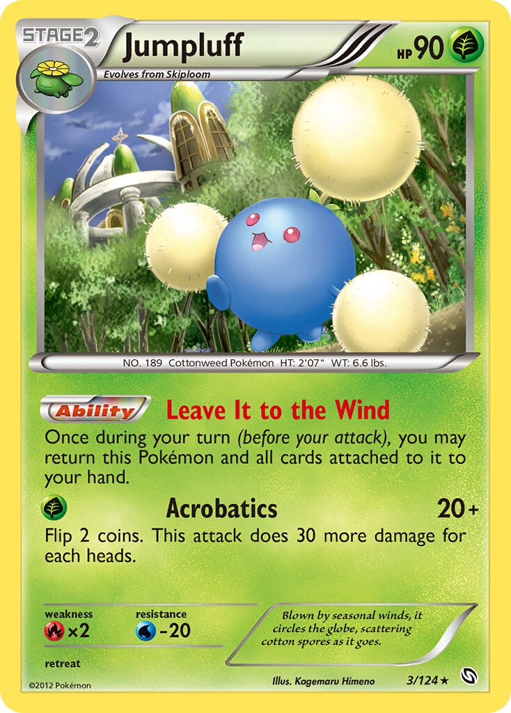 Jumpluff 003/128 — Dragons Exalted (English Pokémon TCG card)