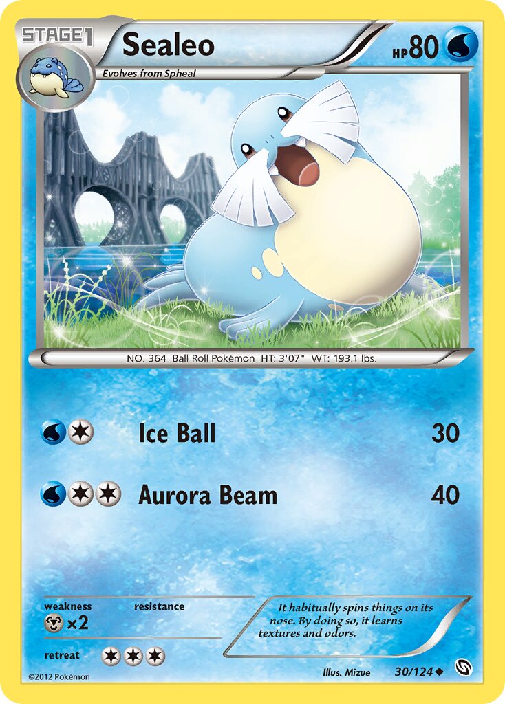 Sealeo 030/128 — Dragons Exalted (English Pokémon TCG card)