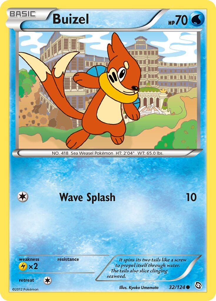 Buizel 032/128 — Dragons Exalted (English Pokémon TCG card)