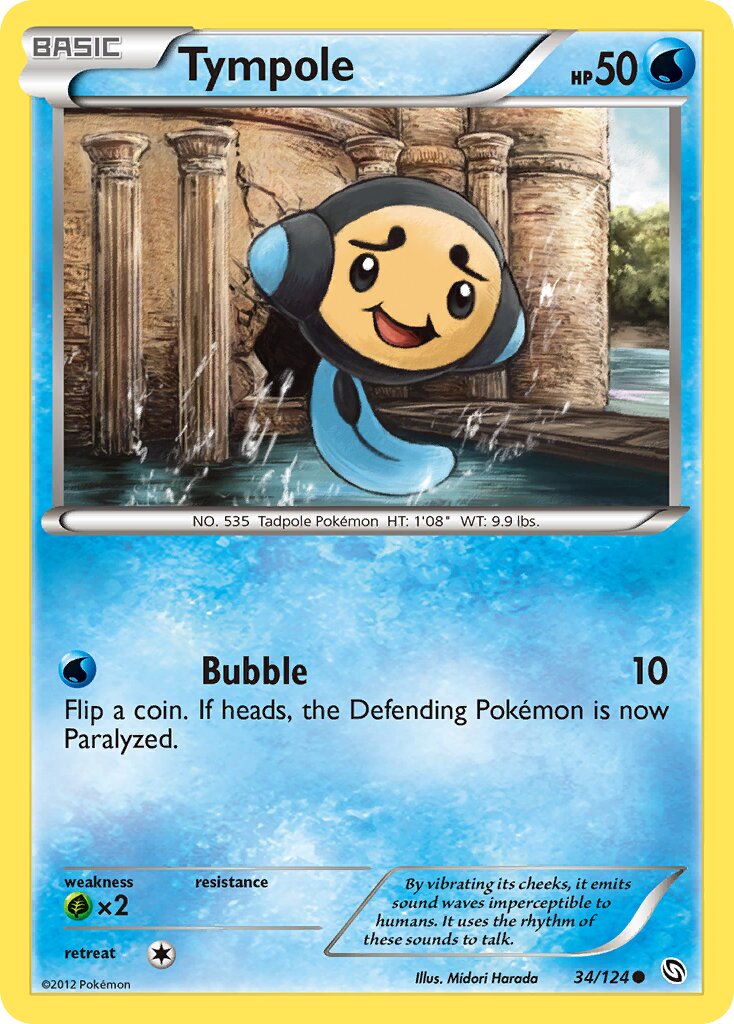 Tympole 034/128 — Dragons Exalted (English Pokémon TCG card)