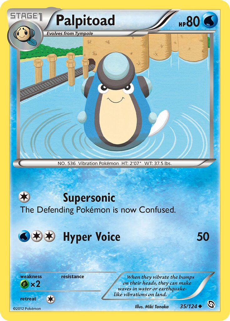 Palpitoad 035/128 — Dragons Exalted (English Pokémon TCG card)