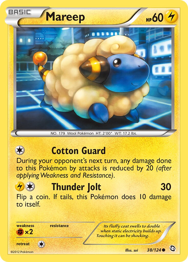 Mareep 038/128 — Dragons Exalted (English Pokémon TCG card)