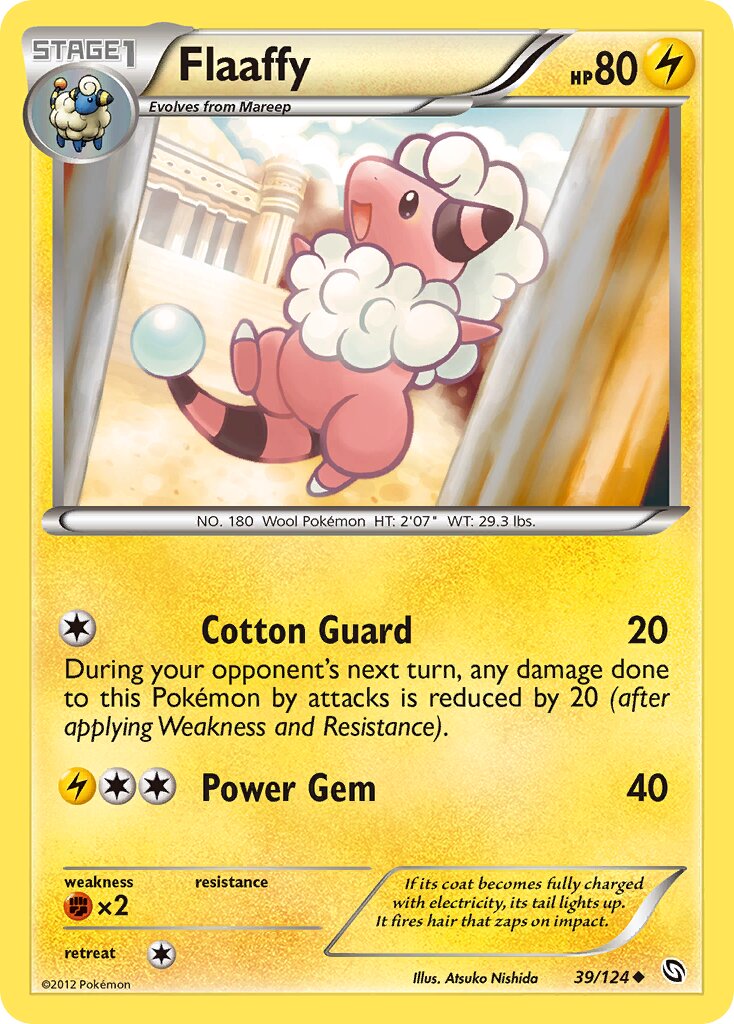 Flaaffy 039/128 — Dragons Exalted (English Pokémon TCG card)