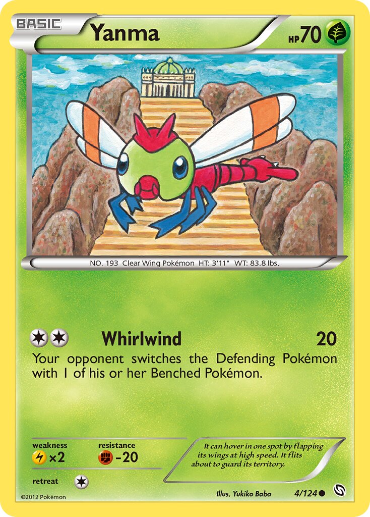 Yanma 004/128 — Dragons Exalted (English Pokémon TCG card)