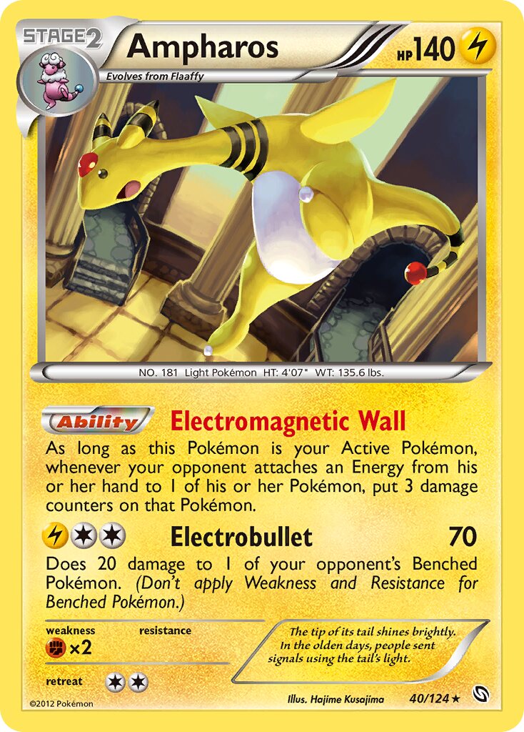 Ampharos 040/128 — Dragons Exalted (English Pokémon TCG card)