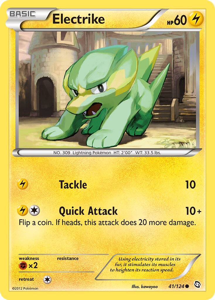 Electrike 041/128 — Dragons Exalted (English Pokémon TCG card)