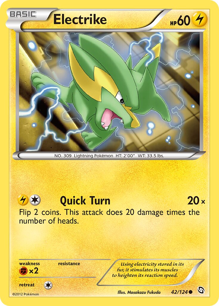 Electrike 042/128 — Dragons Exalted (English Pokémon TCG card)