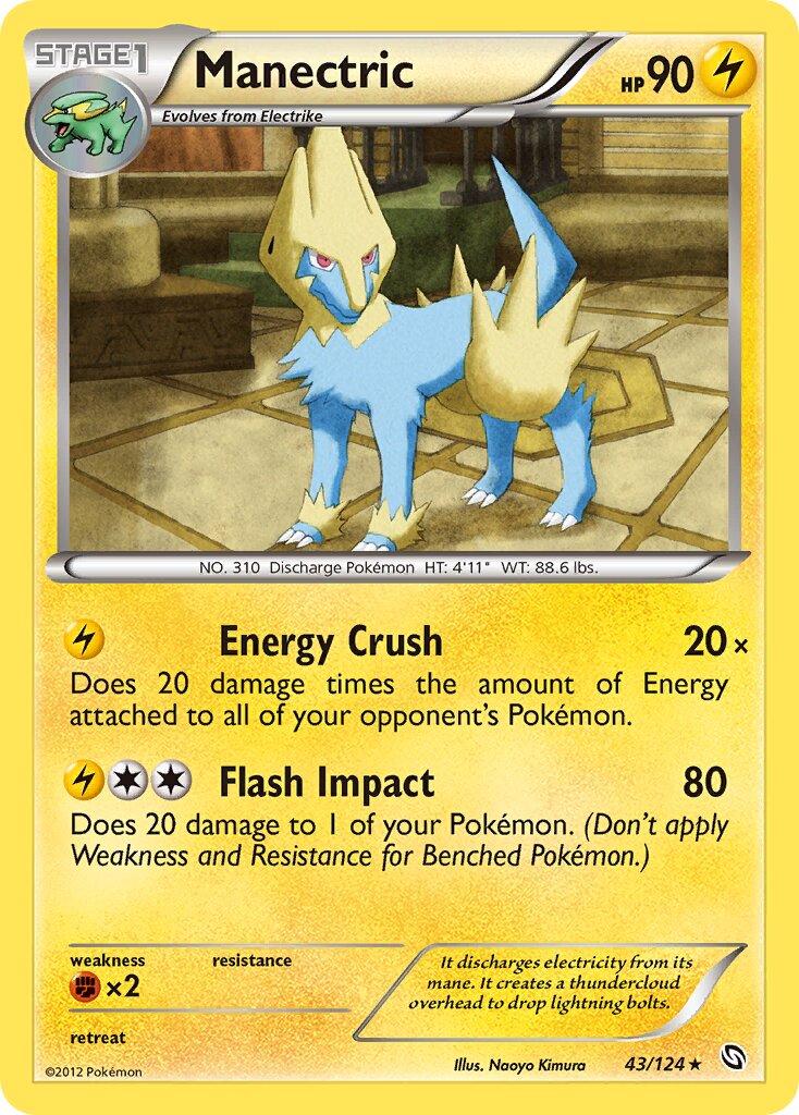 Manectric 043/128 — Dragons Exalted (English Pokémon TCG card)