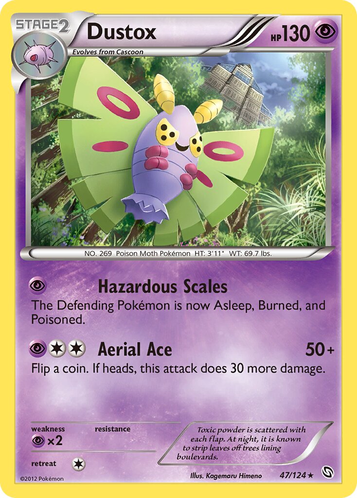 Dustox 047/128 — Dragons Exalted (English Pokémon TCG card)