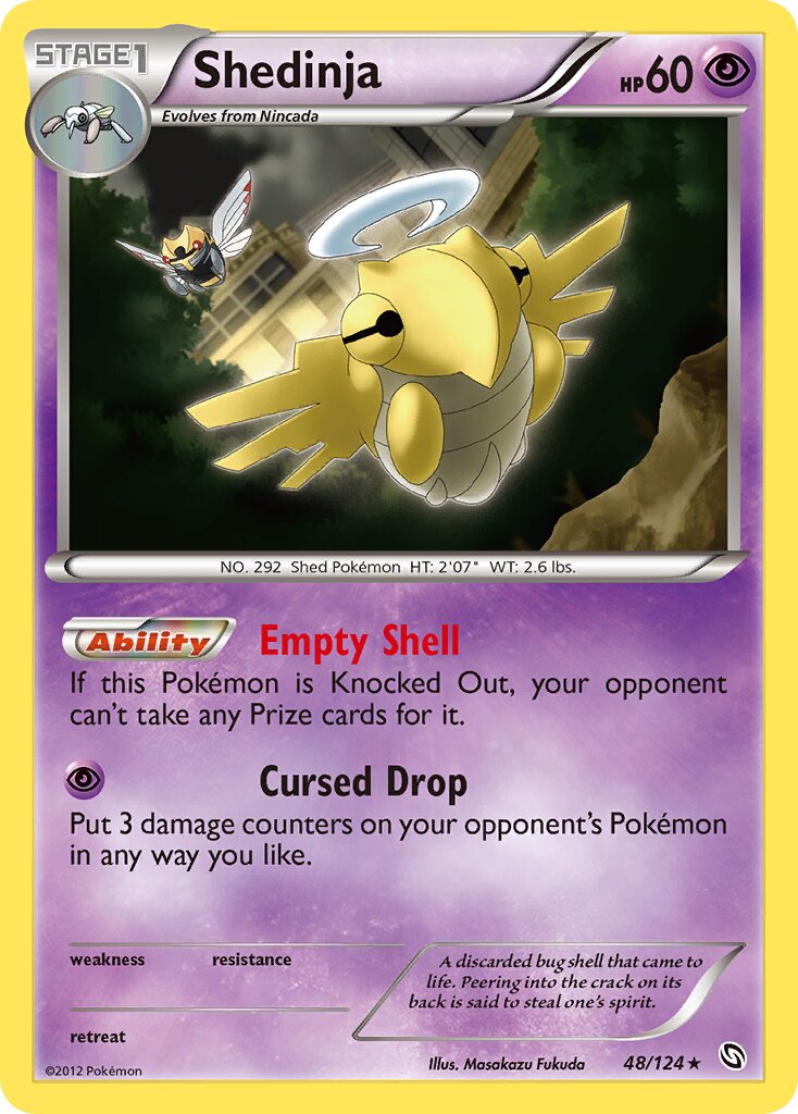 Shedinja 048/128 — Dragons Exalted (English Pokémon TCG card)