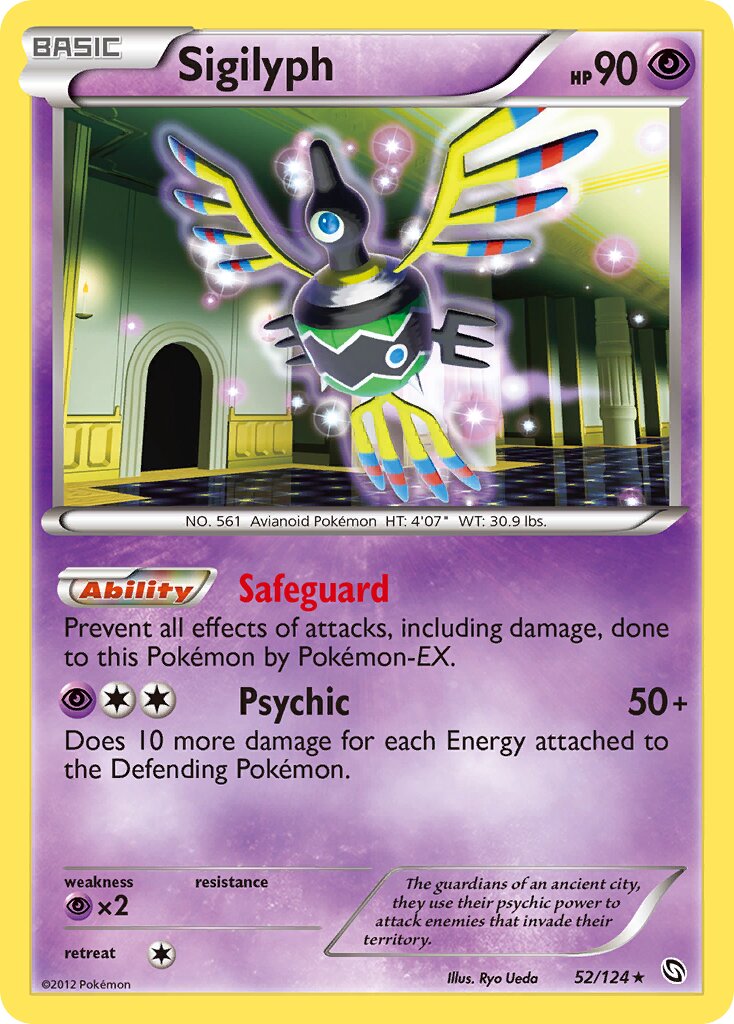 Sigilyph 052/128 — Dragons Exalted (English Pokémon TCG card)