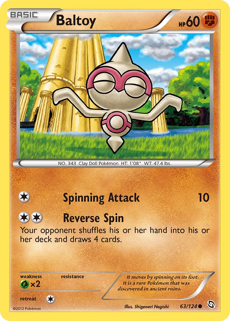 Baltoy 063/128 — Dragons Exalted (English Pokémon TCG card)