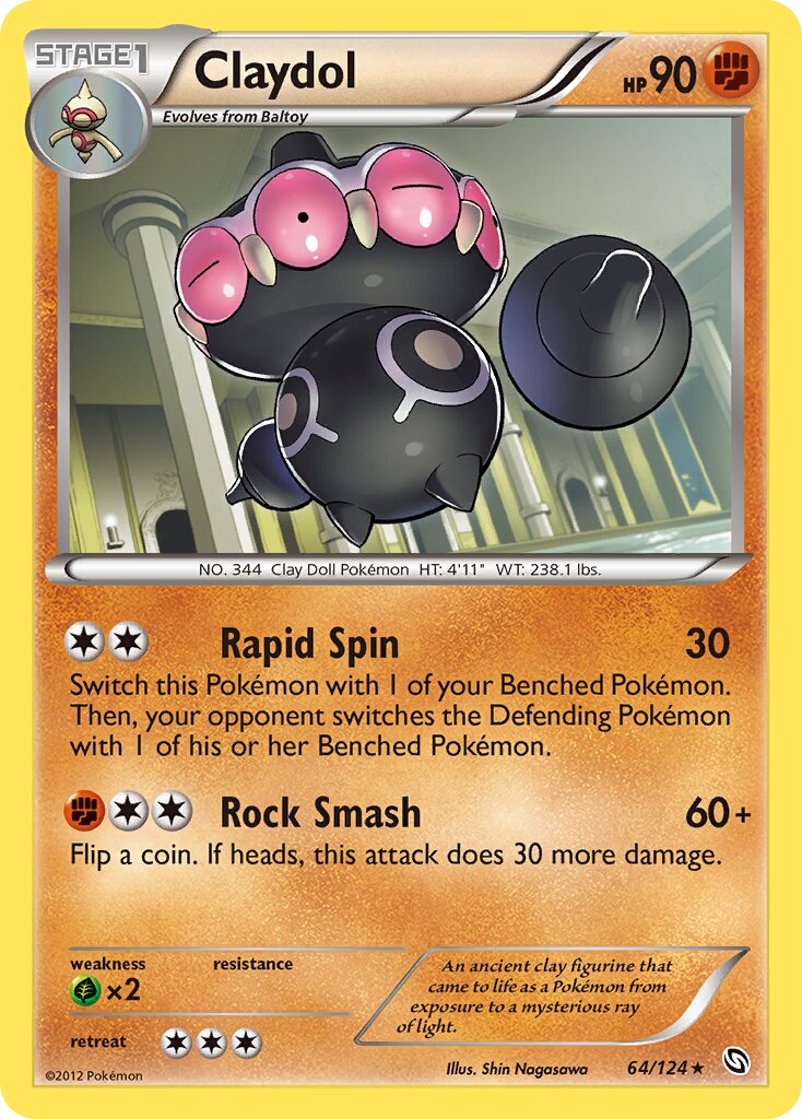Claydol 064/128 — Dragons Exalted (English Pokémon TCG card)