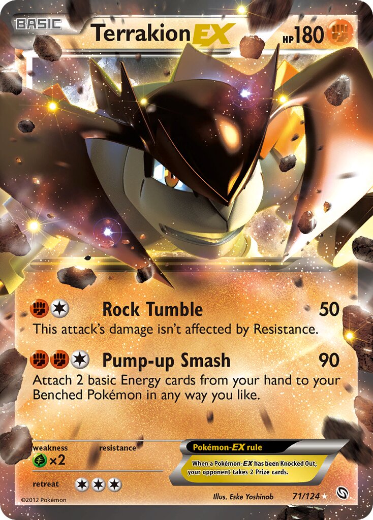Terrakion-EX 071/128 — Dragons Exalted (English Pokémon TCG card)