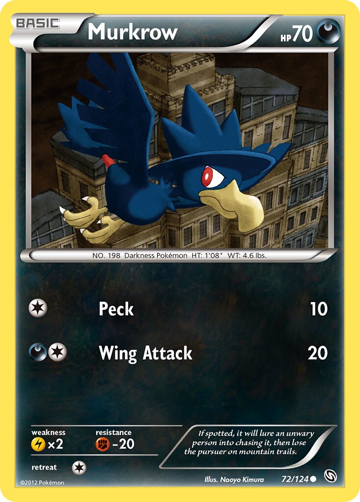 Murkrow 072/128 — Dragons Exalted (English Pokémon TCG card)