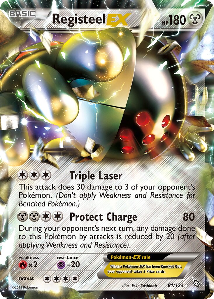 Registeel-EX 081/128 — Dragons Exalted (English Pokémon TCG card)