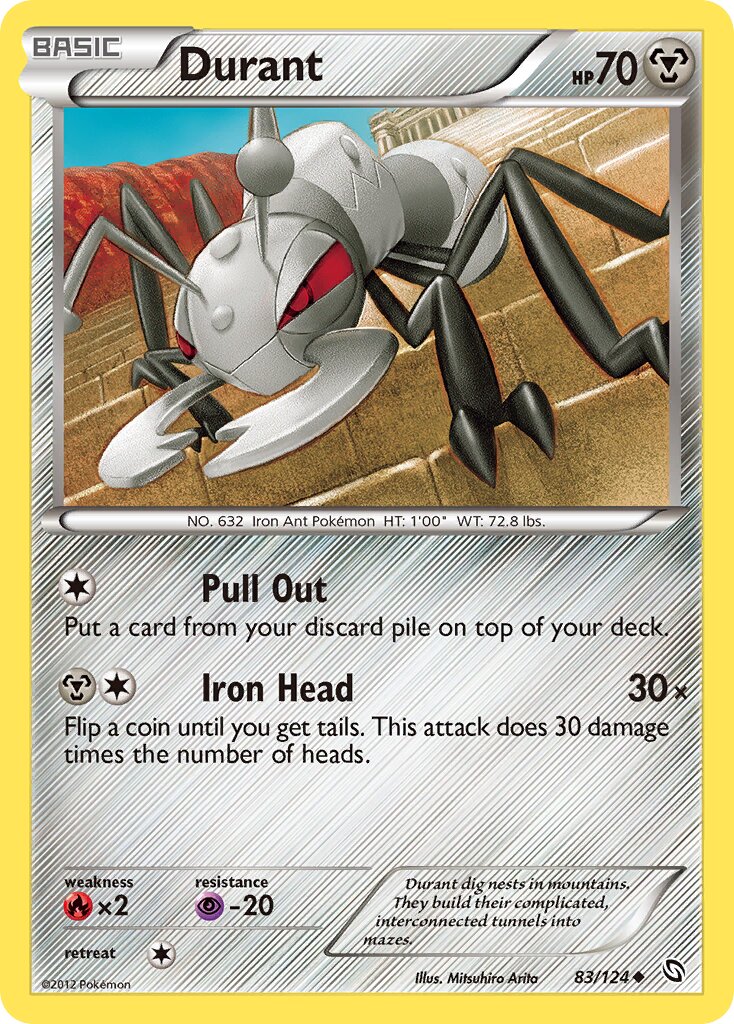 Durant 083/128 — Dragons Exalted (English Pokémon TCG card)
