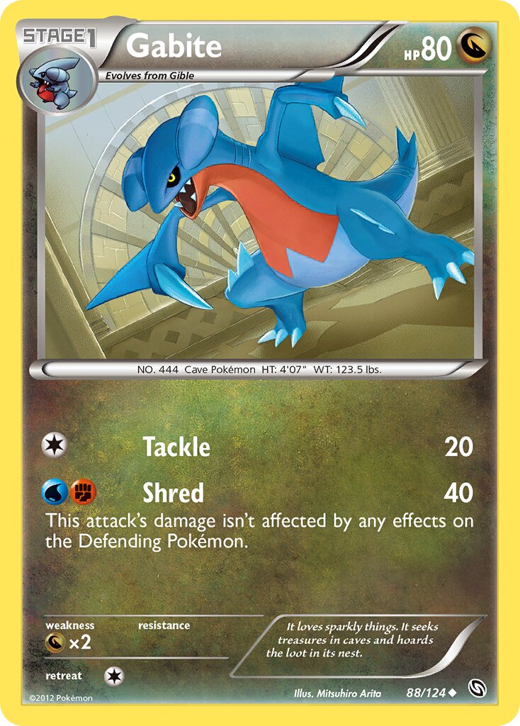 Gabite 088/128 — Dragons Exalted (English Pokémon TCG card)