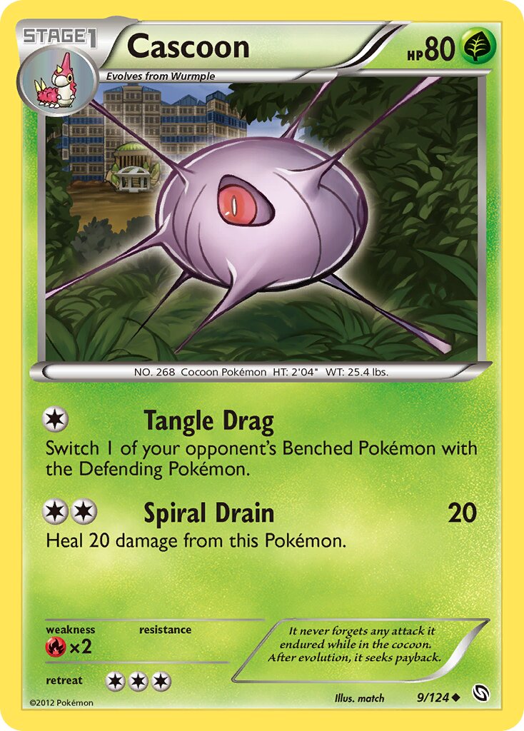 Cascoon 009/128 — Dragons Exalted (English Pokémon TCG card)