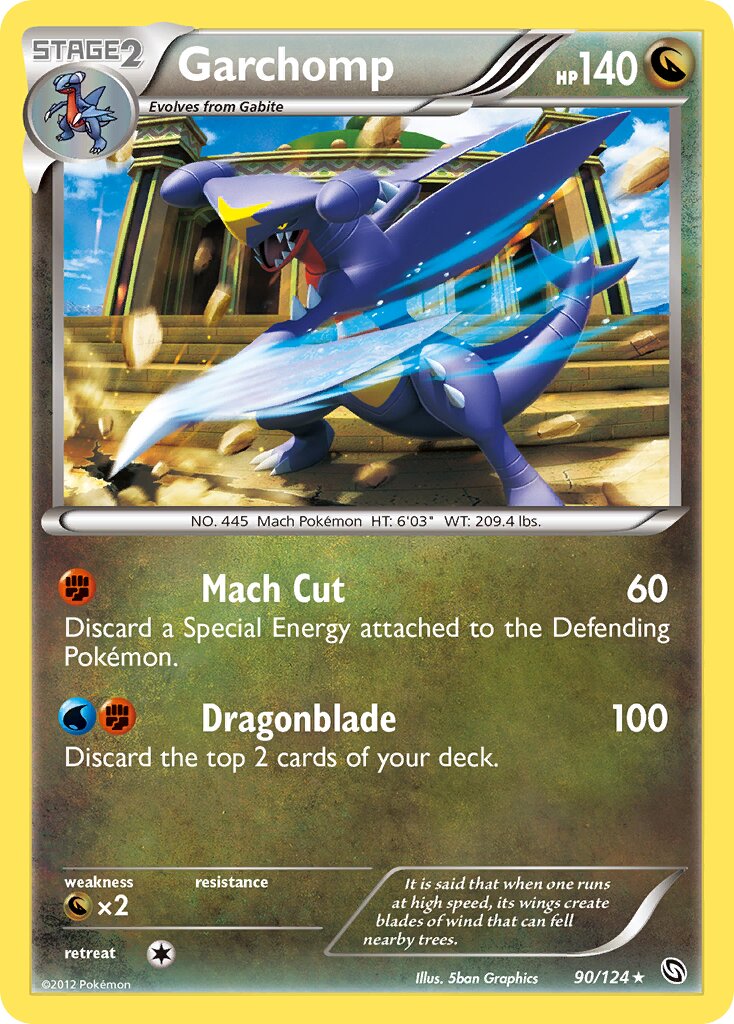 Garchomp 090/128 — Dragons Exalted (English Pokémon TCG card)
