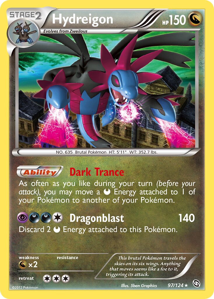 Hydreigon 097/128 — Dragons Exalted (English Pokémon TCG card)