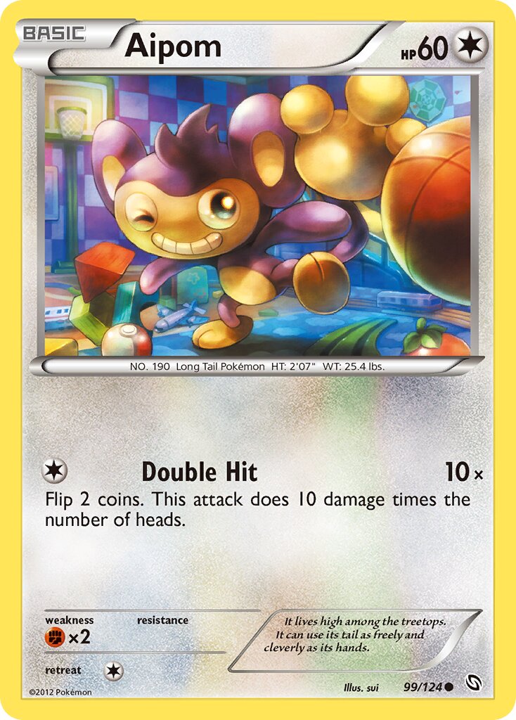 Aipom 099/128 — Dragons Exalted (English Pokémon TCG card)