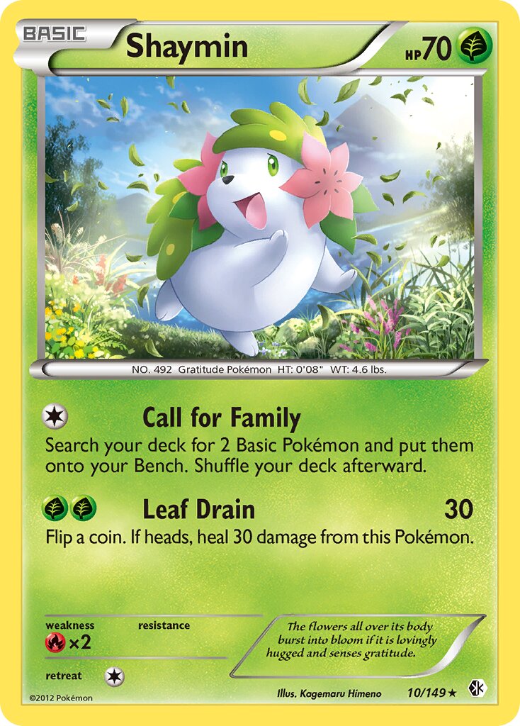 Shaymin 010/153 — Boundaries Crossed (English Pokémon TCG card)