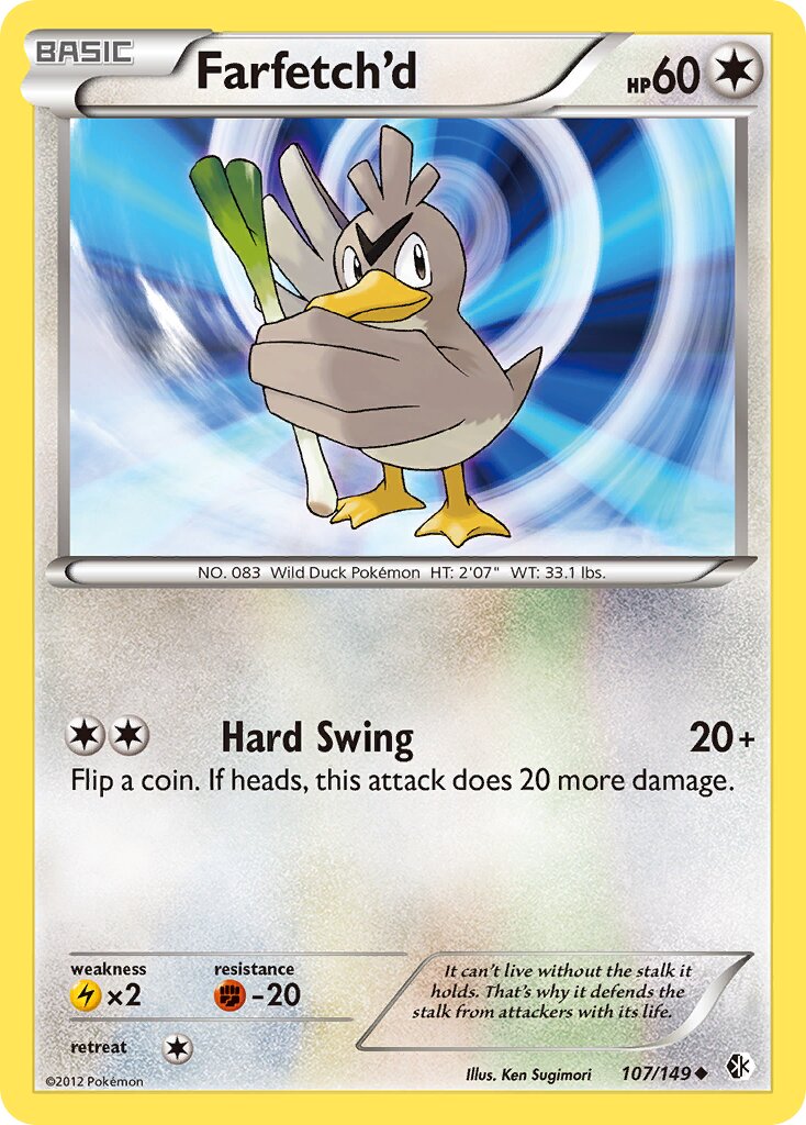 Farfetch'd 107/153 — Boundaries Crossed (English Pokémon TCG card)