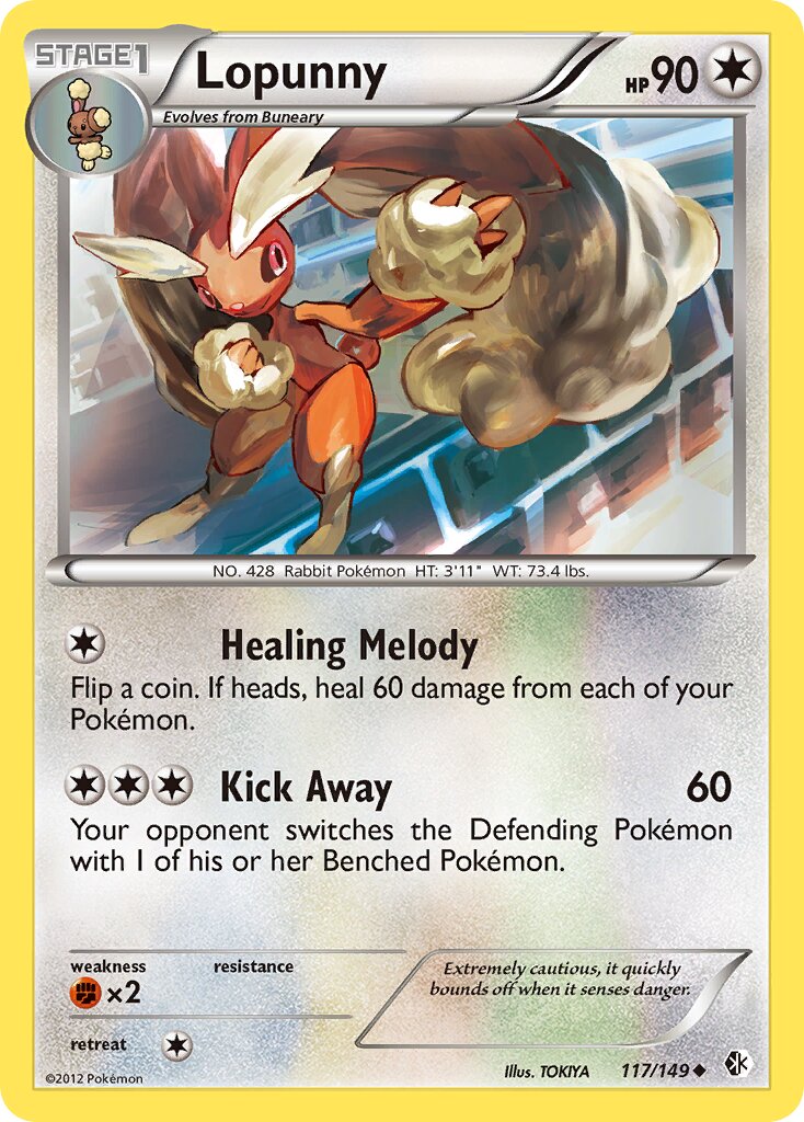 Lopunny 117/153 — Boundaries Crossed (English Pokémon TCG card)