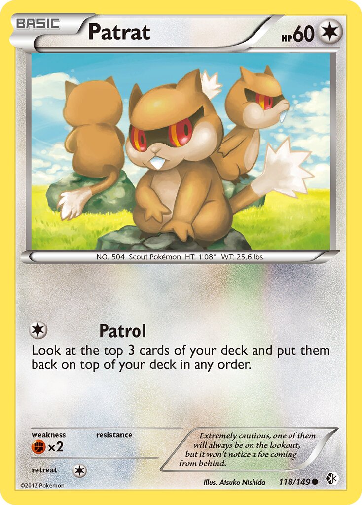 Patrat 118/153 — Boundaries Crossed (English Pokémon TCG card)