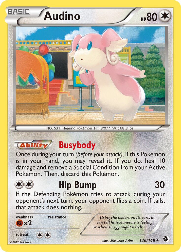 Audino 126/153 — Boundaries Crossed (English Pokémon TCG card)