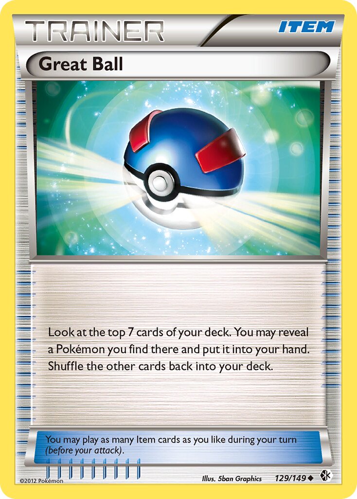Great Ball 129/153 — Boundaries Crossed (English Pokémon TCG card)