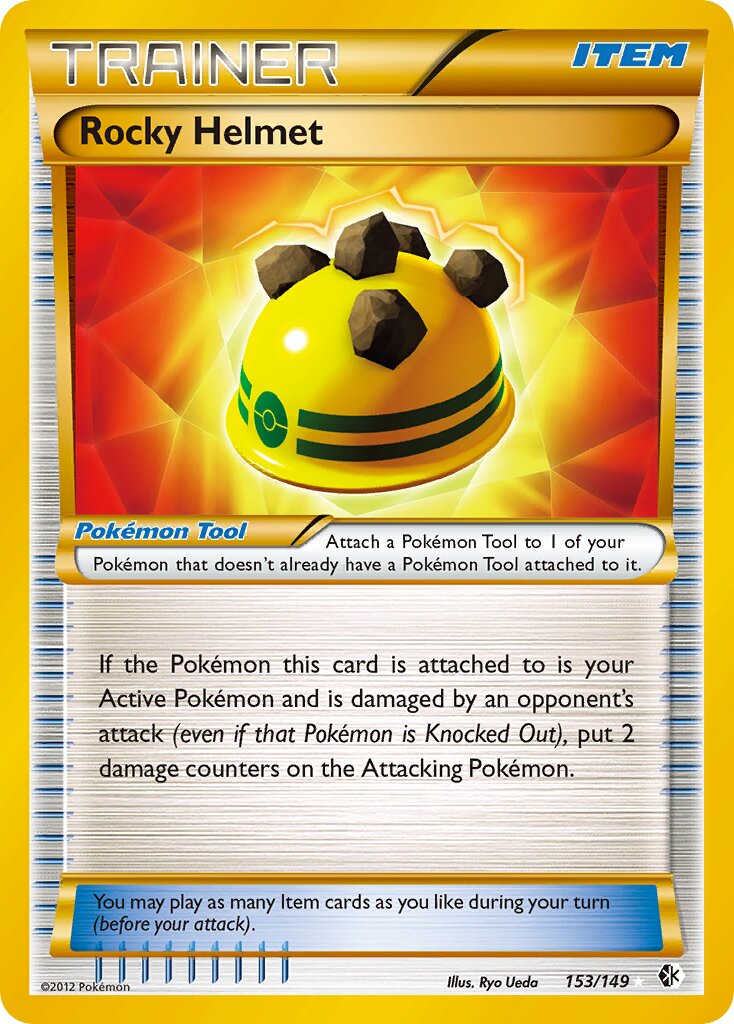 Rocky Helmet 153/153 — Boundaries Crossed (English Pokémon TCG card)
