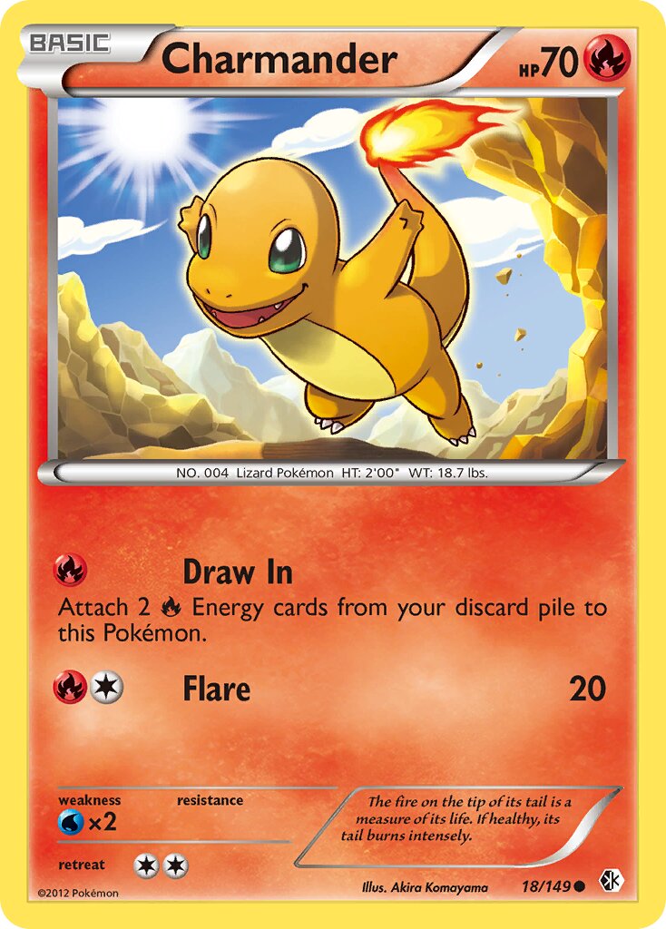 Charmander 018/153 — Boundaries Crossed (English Pokémon TCG card)