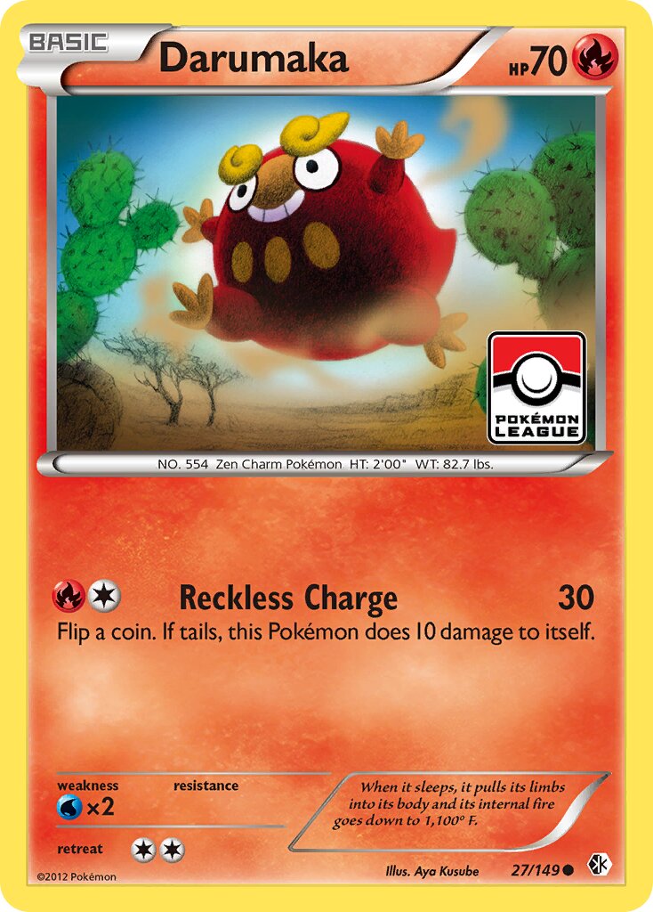 Darumaka 027/153 — Boundaries Crossed (English Pokémon TCG card)