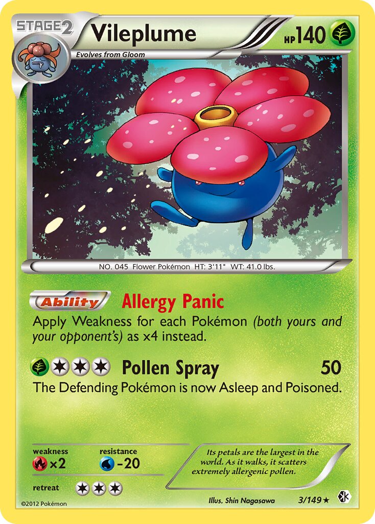 Vileplume 003/153 — Boundaries Crossed (English Pokémon TCG card)