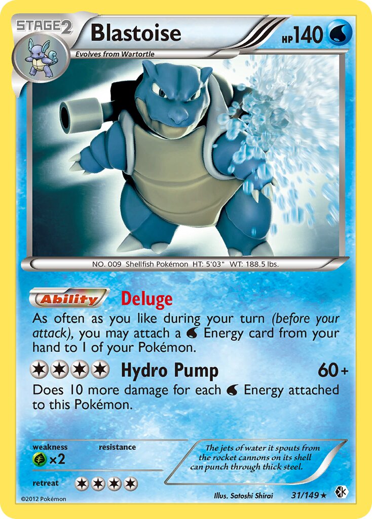 Blastoise 031/153 — Boundaries Crossed (English Pokémon TCG card)